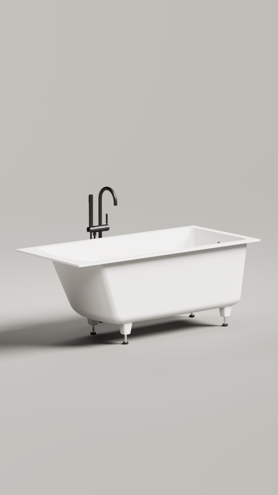 Ванна встраиваемая CASCATA 150x70 S-Stone Матовый