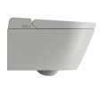 Подвесной умный безободковый унитаз GSI WClean 7418K17 590х375 мм, с модулем электронного биде и сиденьем Soft-Close, цвет матовый Cenere