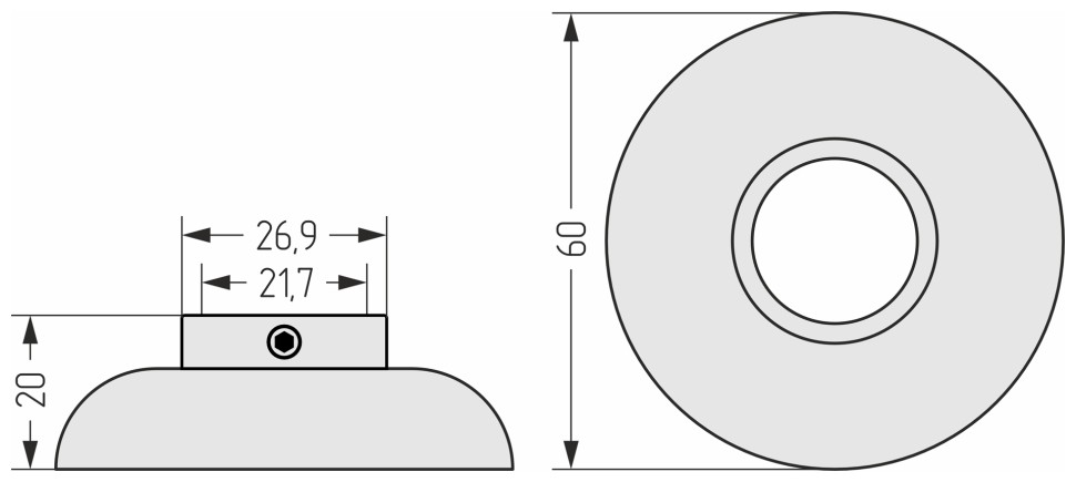 Отражатель декоративный (d 1/2")