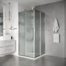 Душевое ограждение Niagara Nova NG-4623-34 (90х90х195) квадрат,раздвижная,хром,стекло рифленое,1 место