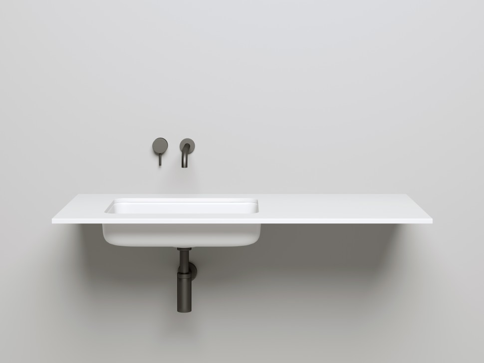 Раковина встраиваемая MAREA 09  в цвете по RAL 545х380х126 S-Stone Матовое