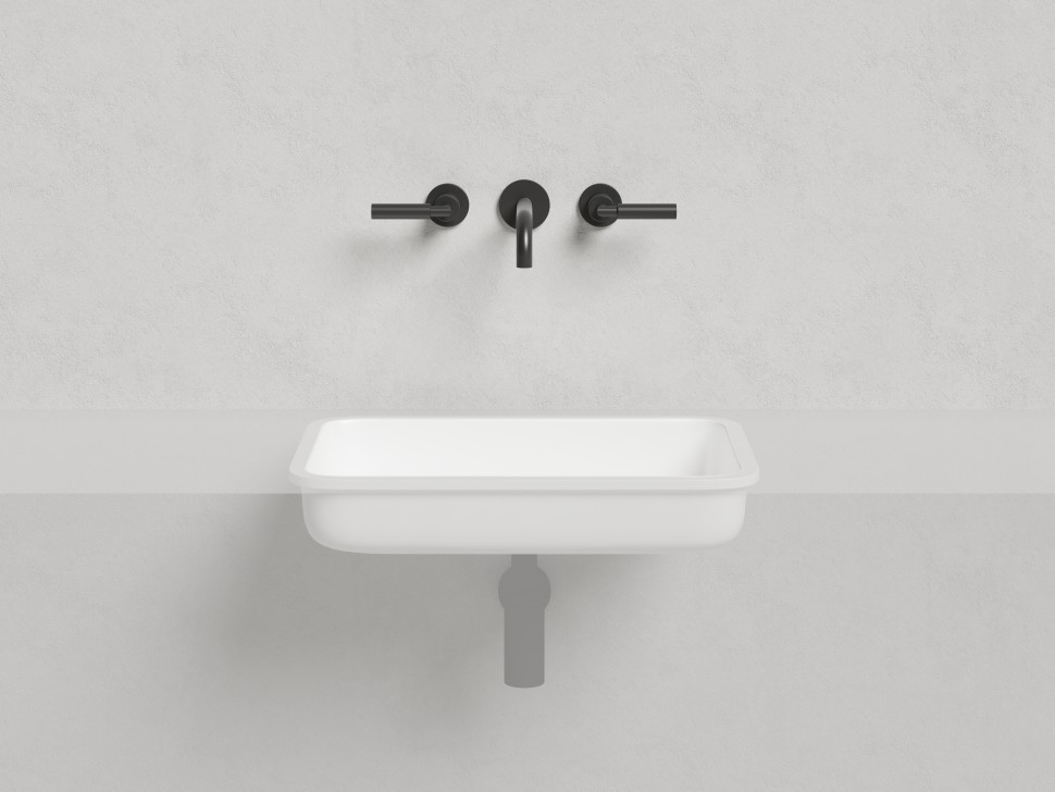 Раковина встраиваемая MAREA 09  в цвете по RAL 545х380х126 S-Stone Матовое