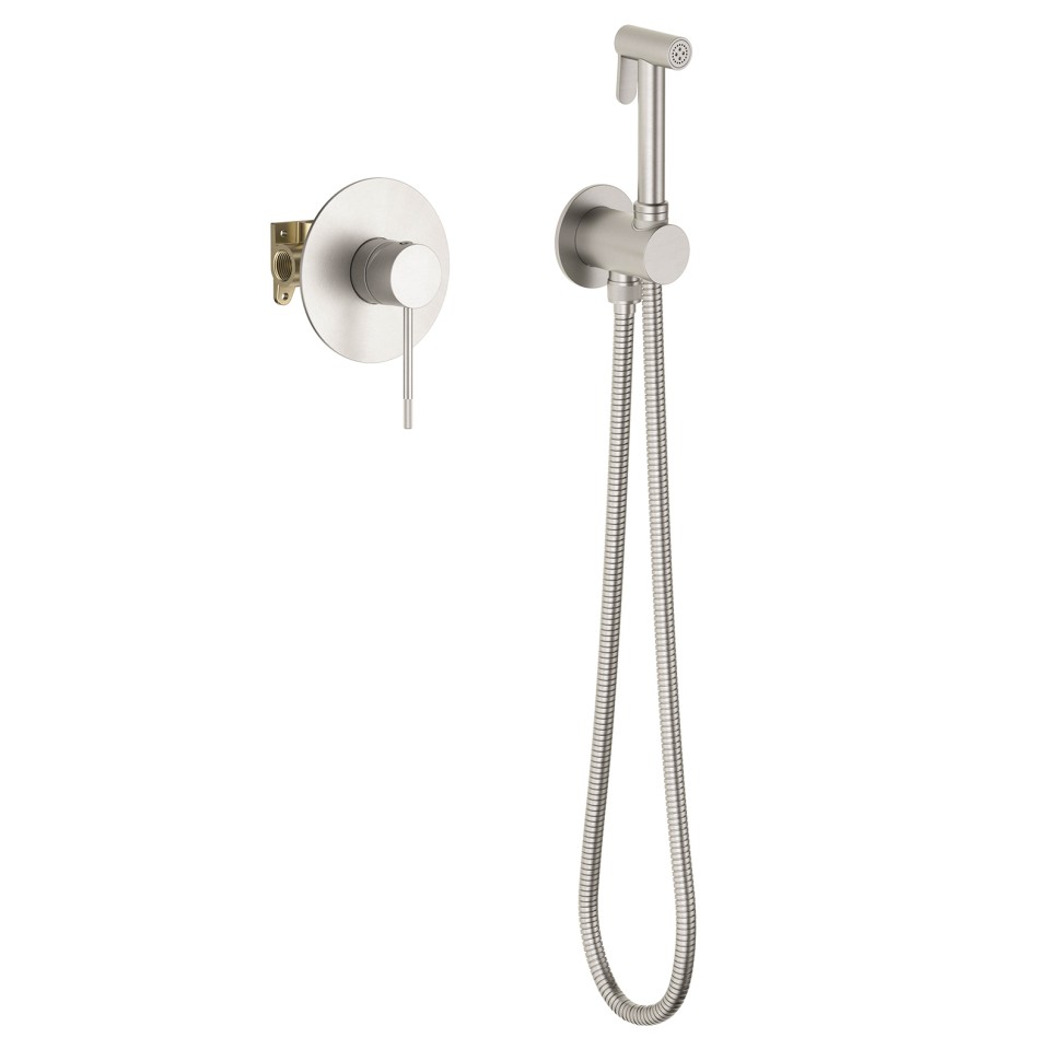 Смеситель встроенный с гигиеническим душем Timo Saona 2389/13SM никель