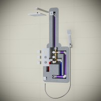 Душевая система встроенная с термостатом Timo Tetra-thermo SX-0179/00SM хром