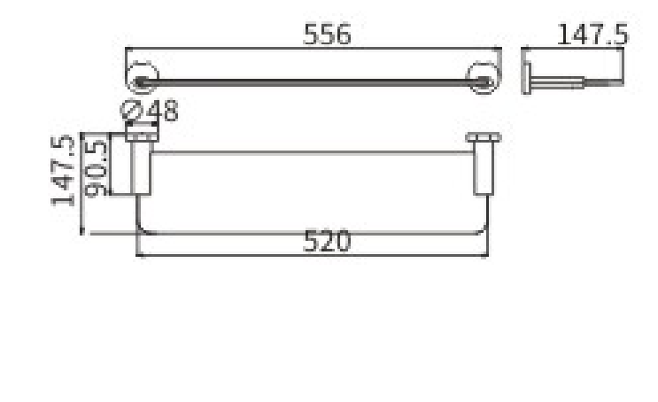 Полка стекло 53911