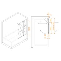 Шторка на ванну RGW SC-08