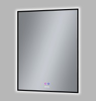 Зеркало PRAGMA-норма BLACK (600*800*45) LED с сенсорным выключателем и подогревом