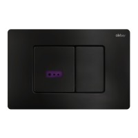 Кнопка смыва сенсорная ABBER AC0122SMB черная матовая