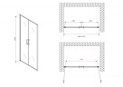 Душевая дверь ABBER Sonnenstrand AG04100C