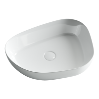 Умывальник чаша накладная ассиметричной формы Element 550x400x140мм