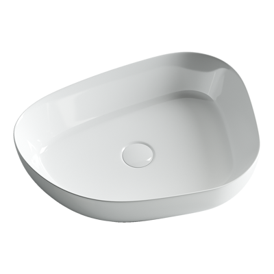 Умывальник чаша накладная ассиметричной формы Element 550x400x140мм