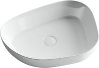 Умывальник чаша накладная ассиметричной формы Element 550x400x140мм