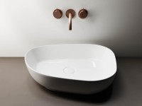 Умывальник чаша накладная ассиметричной формы Element 550x400x140мм