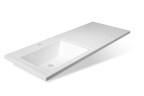 Тумба напольная STYLELINE "Даллас 120", Люкс белая, PLUS с раковиной ESTETUS Даллас 1200*480 левый