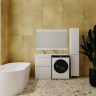 Тумба напольная STYLELINE "Даллас 120", Люкс белая, PLUS с раковиной ESTETUS Даллас 1200*480 левый