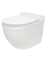 AQM2010 Унитаз подвесной сиденье SoftClose, технология смыва QUIET, скрытый крепеж. 520х360х410