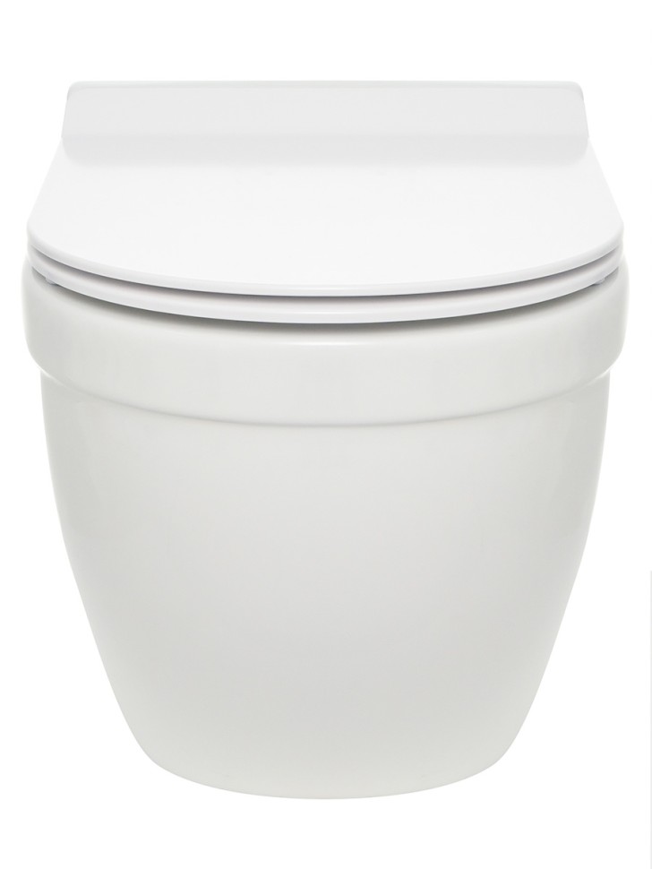 AQM2010 Унитаз подвесной сиденье SoftClose, технология смыва QUIET, скрытый крепеж. 520х360х410