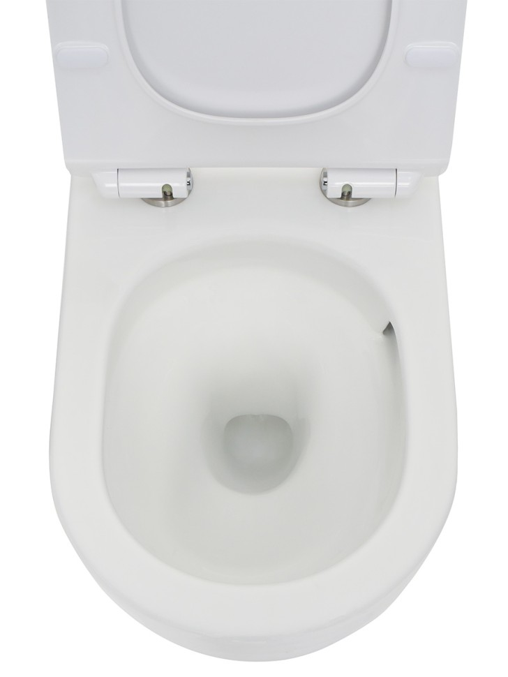 AQM2010 Унитаз подвесной сиденье SoftClose, технология смыва QUIET, скрытый крепеж. 520х360х410