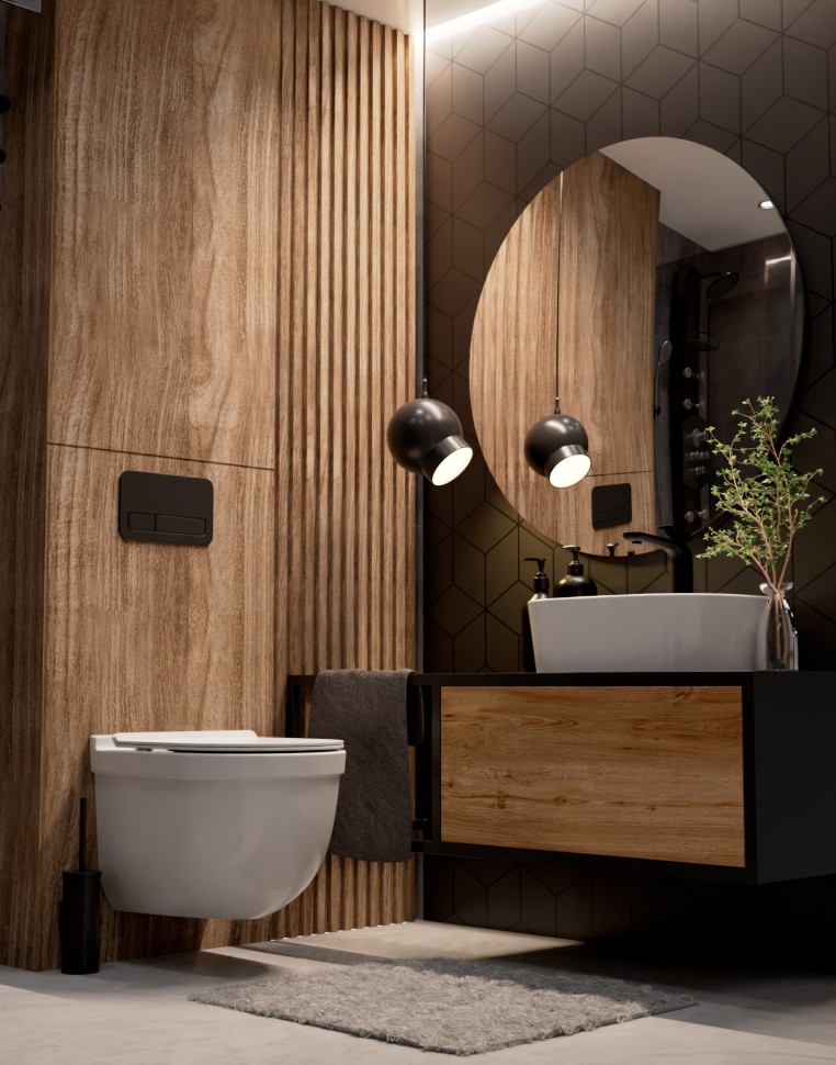 AQM2010 Унитаз подвесной сиденье SoftClose, технология смыва QUIET, скрытый крепеж. 520х360х410