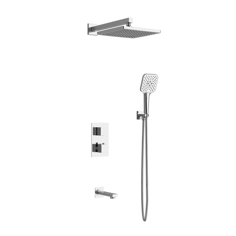 Душевой комплект Next VSFW-1N3TCH термостатический встраиваемый, трехрежимный, хром