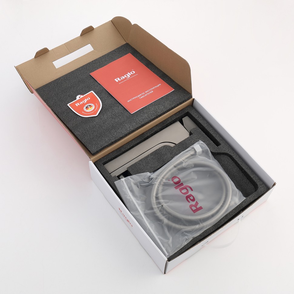 Смеситель Raglo для ванны и душа, графит