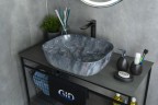 Раковина Gid K397G124 54401 накладная под камень глянцевая 50x40x14