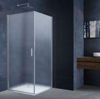 Душевой уголок Alpha VSR-3ALP9095MT, 950*900, хром, стекло текстурное