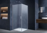 Душевой уголок Alpha VSR-3ALP9095MT, 950*900, хром, стекло текстурное