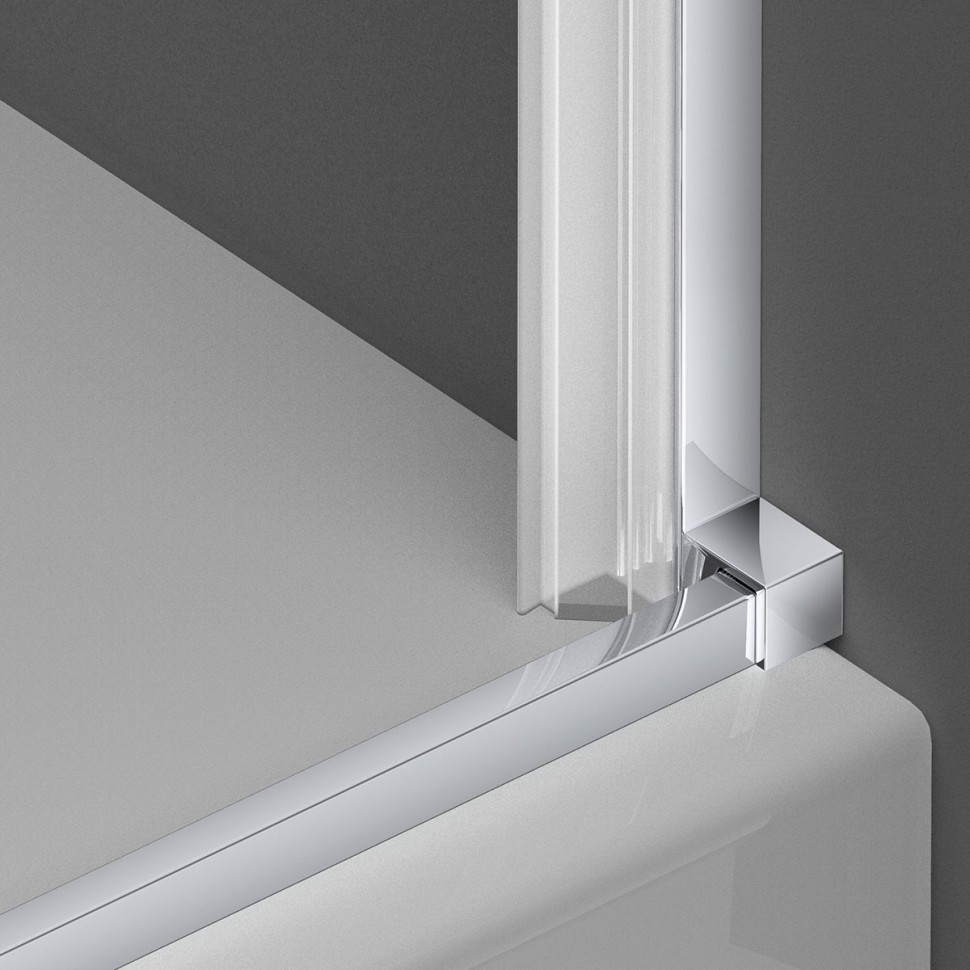 Душевой уголок Alpha VSR-3ALP9095MT, 950*900, хром, стекло текстурное