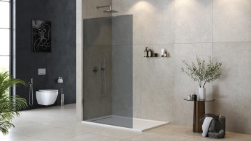 Душевая перегородка универсальная LIBERTA-L-1-TB-120-GR-Cr