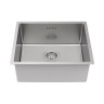 Мойка LASSAN 49 UNI, нерж. сталь, LA49-BS, брашированная нерж. сталь, 490х440мм, Paulmark