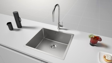 Мойка LASSAN 49 UNI, нерж. сталь, LA49-BS, брашированная нерж. сталь, 490х440мм, Paulmark