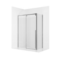 Душевое ограждение Ambassador Intense 110021105IX-110IX (160х110х200) прямоугольник,хром,стекло прозрачное,раздвижная,2 места