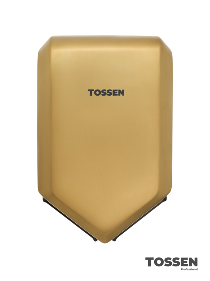 TOSSEN HS 1810 MS - высокоскоростная сушилка для рук (коллекция «Золотая сталь»)