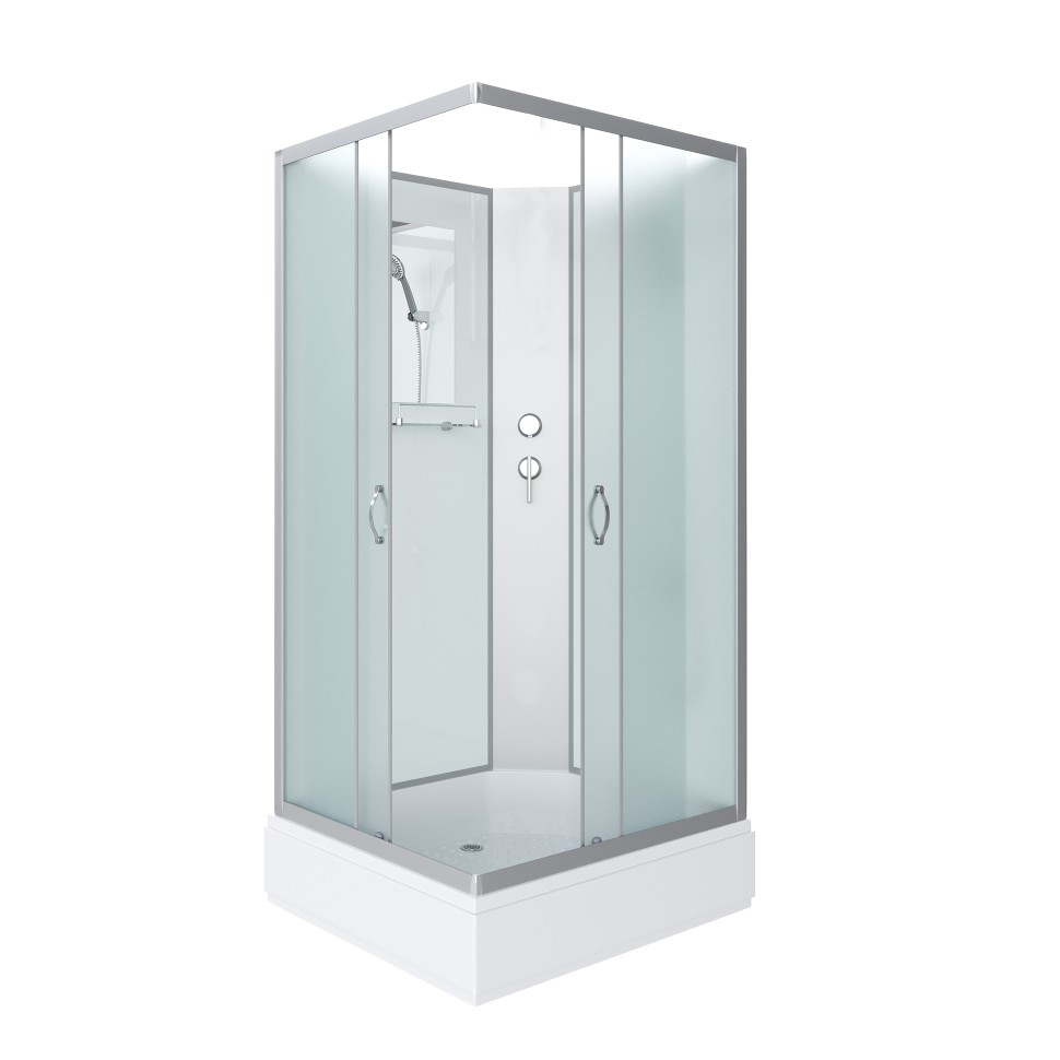 Душевая кабина Niagara Classic NG-33984-14QBK (90х80х200) средний поддон(26см),стекло матовое,4 места