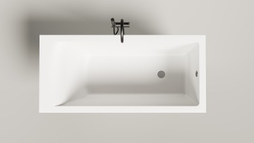 Ванна встраиваемая CASCATA 150x70 покраска по RAL полностью S-Sense Глянцевый