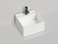 Раковина накладная ARMONIA SQUARE TOP 02  без отверстия под смеситель 450х450х250 S-Sense Глянцевое