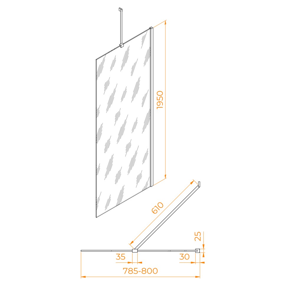 Боковая панель RGW Z-14 (Прозрачное, 800)