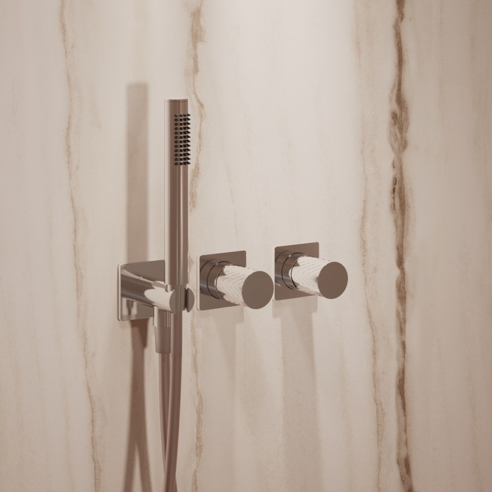 Душевой комплект Альто (Alto) VSFW-6AL1CH встраиваемый, 2 режима, 30см S304 верх душ, хром