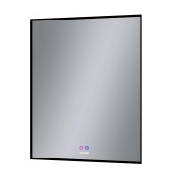 Зеркало PRAGMA-норма BLACK (700*800*45) LED с сенсорным выключателем и подогревом