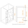 Душевая перегородка RGW WA-054B (WA-010B + Z-072B) (Прозрачное, 1100)