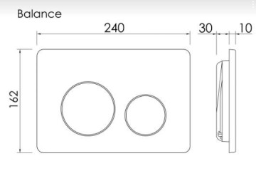 Комплект Подвесной унитаз NEW DAY Rimless + Система инсталляции Balance кнопка Circle, хром глянцевый