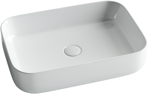 Умывальник чаша накладная прямоугольная Element 600x420x140мм