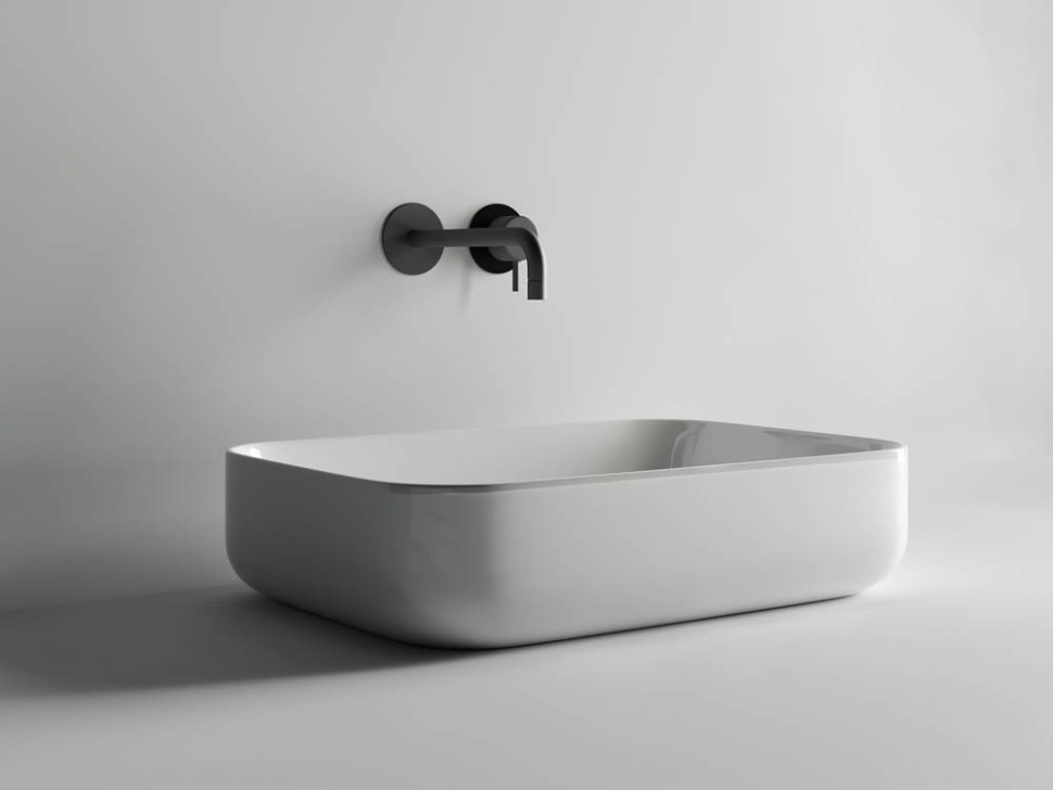 Умывальник чаша накладная прямоугольная Element 600x420x140мм