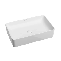 Умывальник чаша накладная прямоугольная со сливом переливом Element 605x385x140мм