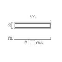 Душевой лоток ABBER AD796300NG никель