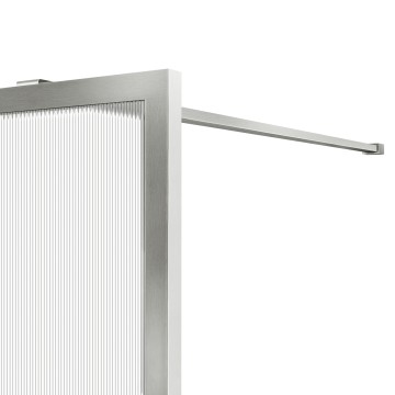 Душевая перегородка Волк-Ин (Walk-In) VSW-1HP800FLBN, 800*2000, брашированный никель, стекло рифленое
