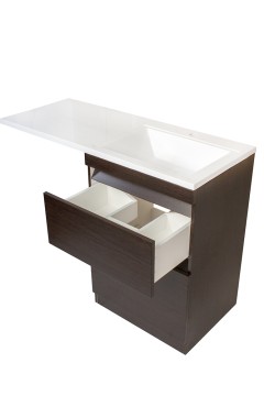 Тумба напольная STYLELINE "Даллас 120", Люкс венге, PLUS с раковиной ESTETUS Даллас 1200*480 левый