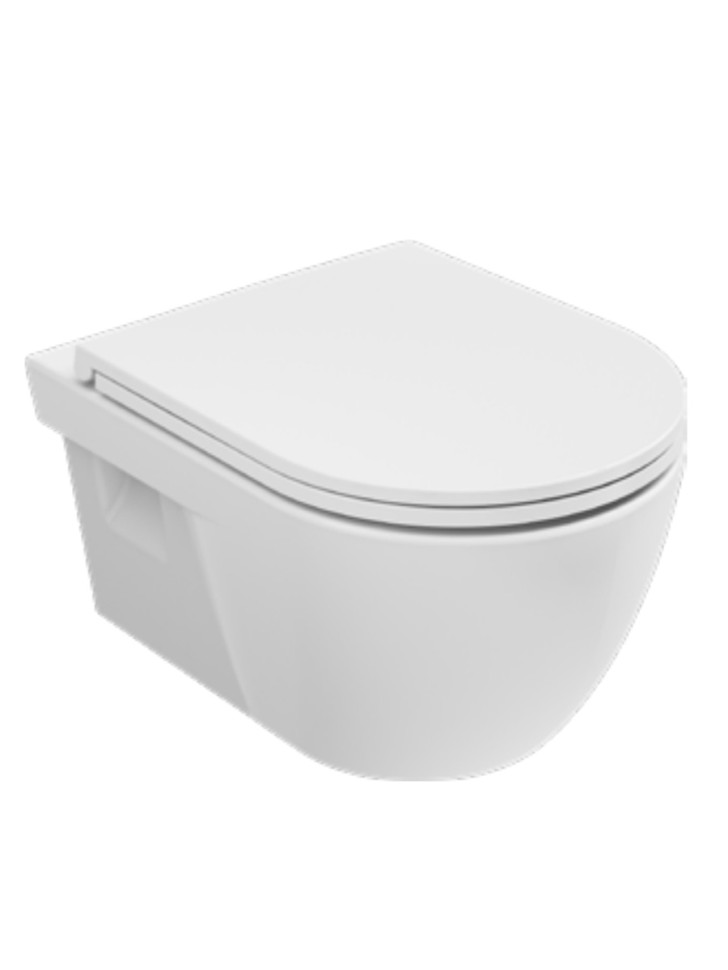 AQM2011 Унитаз подвесной сиденье SoftClose, технология смыва Rimless, скрытый крепеж.