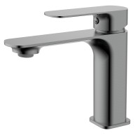 AQM6310GM Monza Смеситель для раковины однорычажный, серый матовый